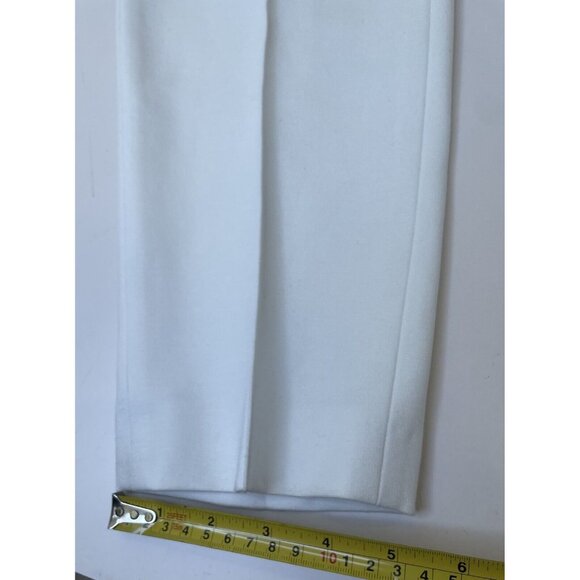 Escada High Rise Stretch Skinny White Pants Logo 38 EU 6 US - Picture 4 of 7